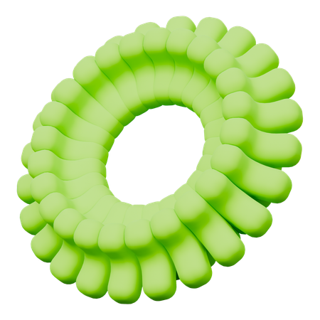 Circle Flower Abstract Shapes  3D Icon