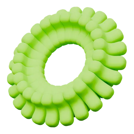 Circle Flower Abstract Shapes  3D Icon