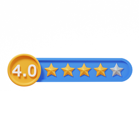 Circle Four Star  3D Icon