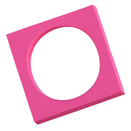 Circle Frame  3D Icon