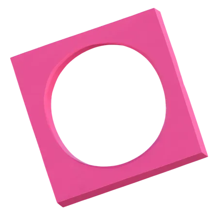 Circle Frame  3D Icon