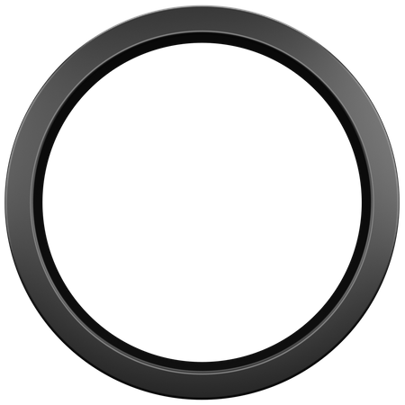 Circle Frame  3D Icon
