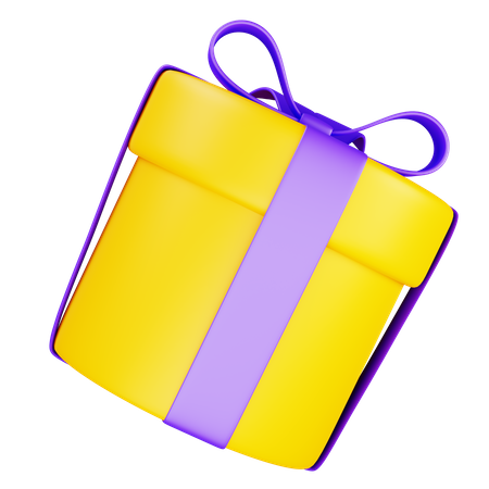 Circle Gift Box  3D Icon