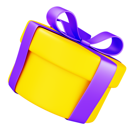 Circle Gift Box  3D Icon