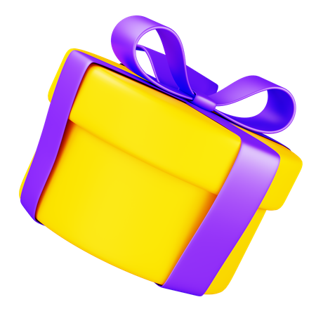 Circle Gift Box 3D Icon