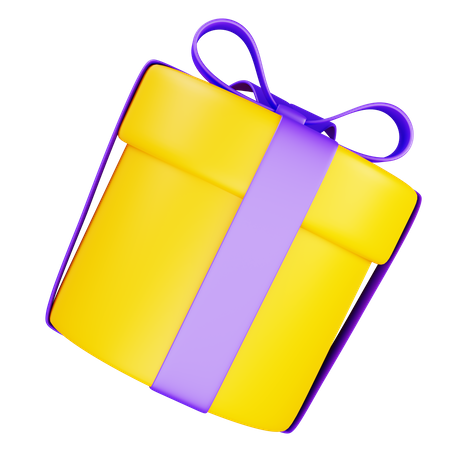 Circle Gift Box 3D Icon