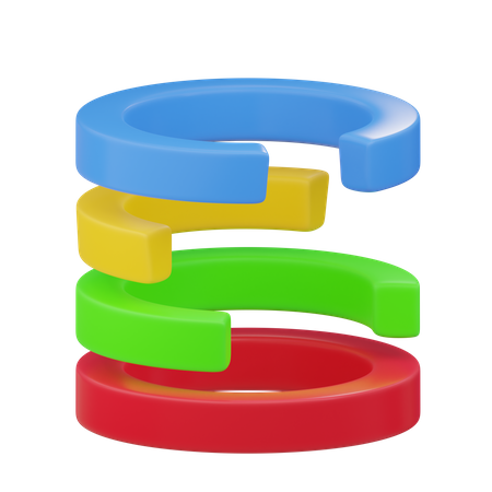 Circle Graph  3D Icon