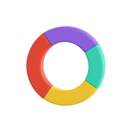 Circle Graph  3D Icon