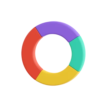 Circle Graph  3D Icon