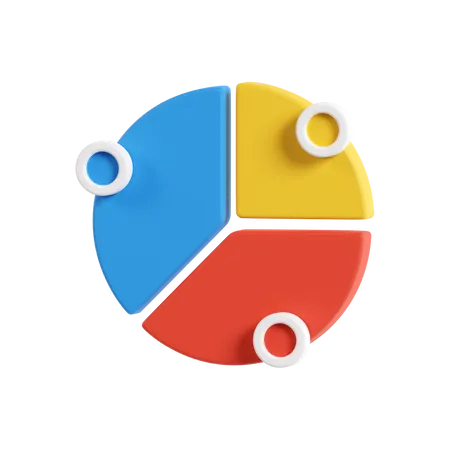 Circle Graph  3D Icon