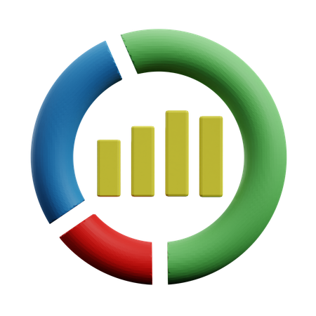 Circle Graph  3D Icon