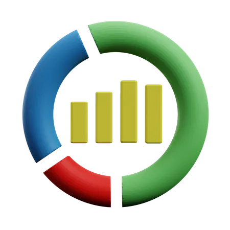 Circle Graph  3D Icon