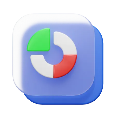 Circle Graph  3D Icon