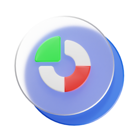 Circle Graph  3D Icon