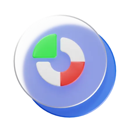 Circle Graph  3D Icon