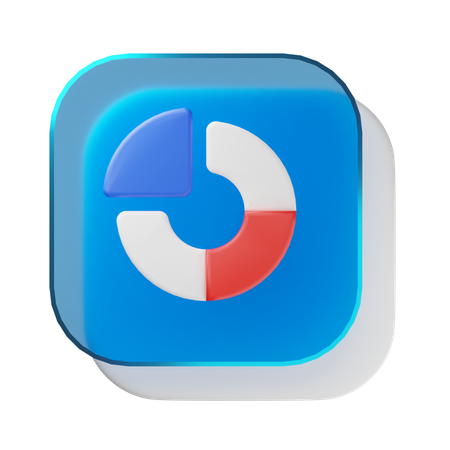 Circle Graph  3D Icon