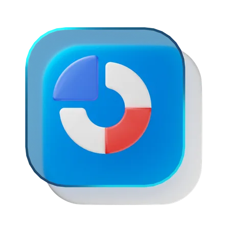 Circle Graph  3D Icon