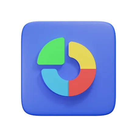 Circle Graph  3D Icon