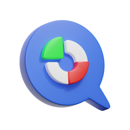 Circle Graph  3D Icon