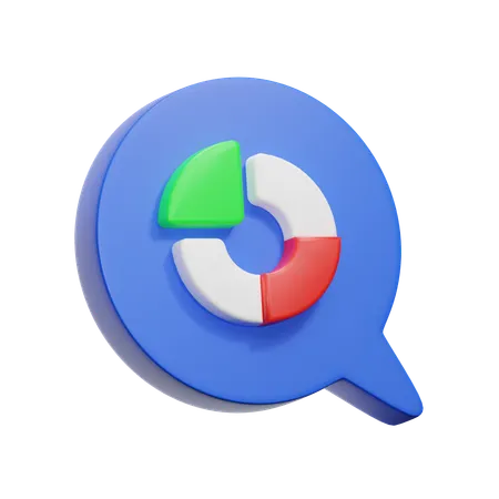 Circle Graph  3D Icon