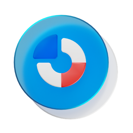 Circle Graph  3D Icon