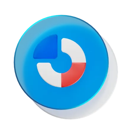 Circle Graph  3D Icon