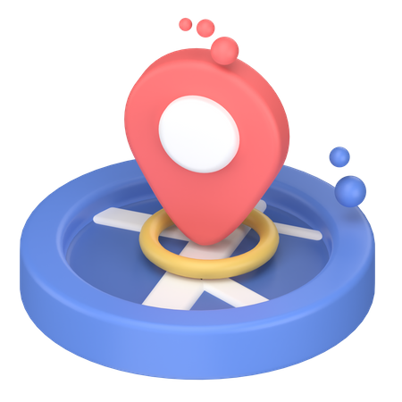 Circle map  3D Icon