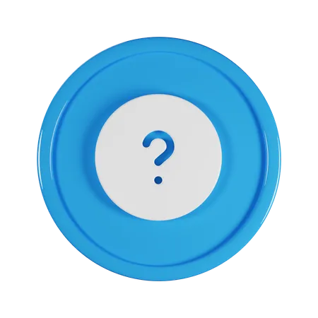 Circle Question 3D Icon