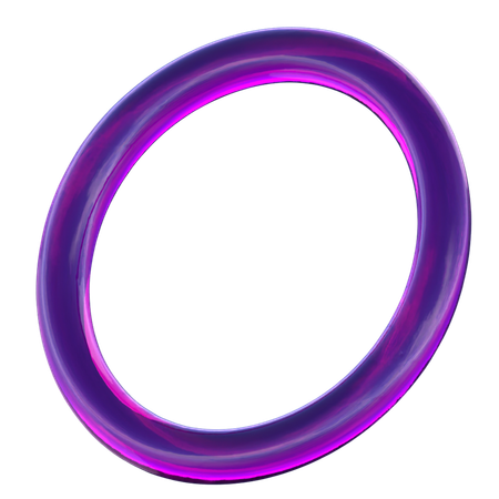 サークルリング  3D Icon