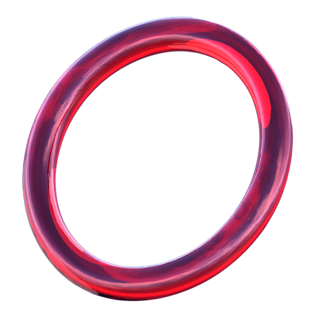 サークルリング  3D Icon