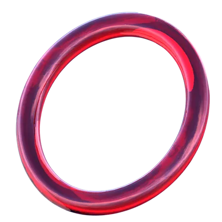 サークルリング  3D Icon