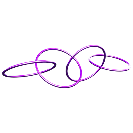 Circle Ring Abstract Shape  3D Icon
