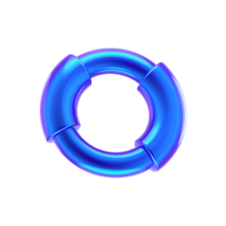 Circle Ring Abstract Shape  3D Icon