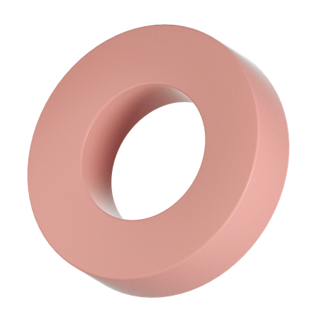 Circle Ring Shape  3D Icon