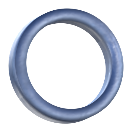 円形リング形状  3D Icon