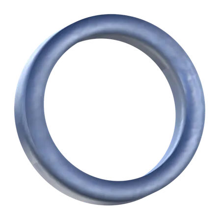円形リング形状  3D Icon