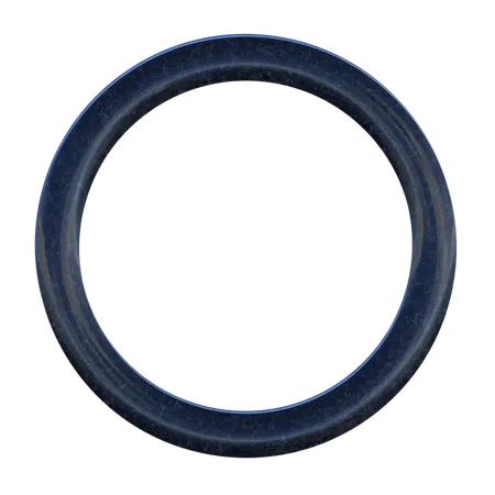 円形リング形状  3D Icon