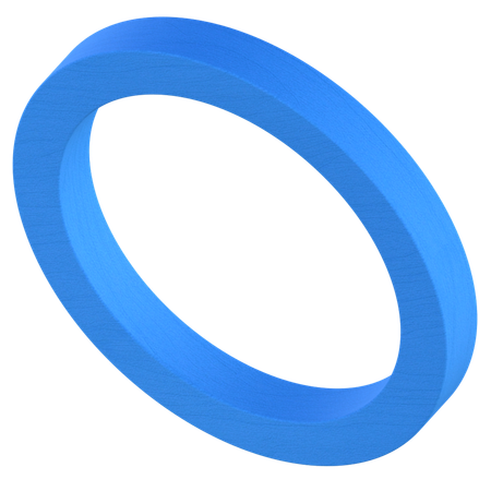 円形リング形状  3D Icon