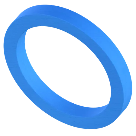 円形リング形状  3D Icon