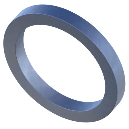 円形リング形状  3D Icon