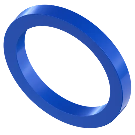 円形リング形状  3D Icon