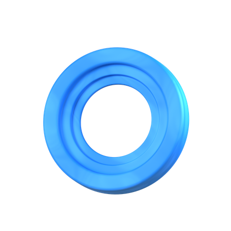 Circle Ring Shape  3D Icon