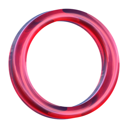 Circle Ring Shape  3D Icon