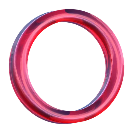 Circle Ring Shape  3D Icon