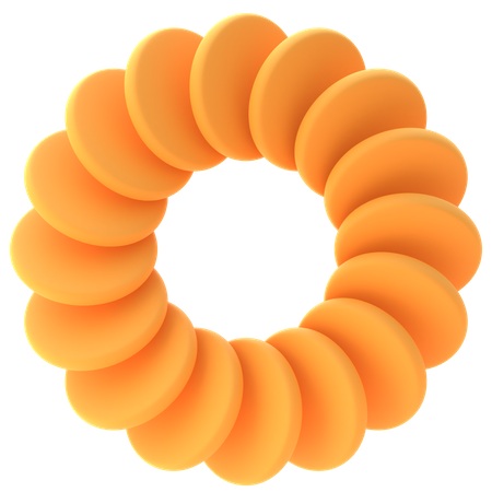 Circle Ring Shape  3D Icon