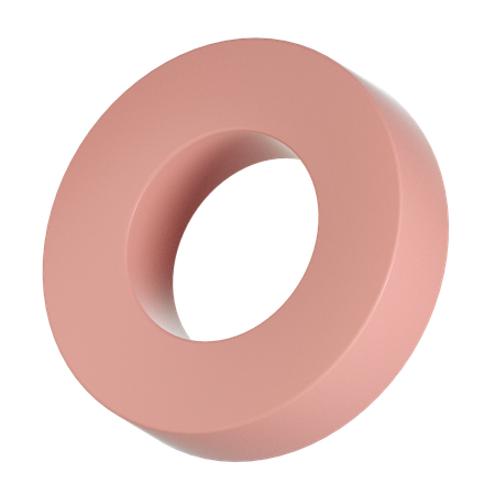 Circle Ring Shape  3D Icon