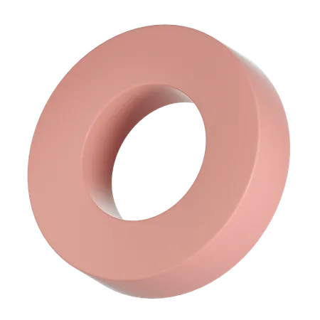 Circle Ring Shape  3D Icon