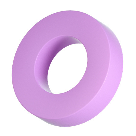 Circle Ring Shape  3D Icon