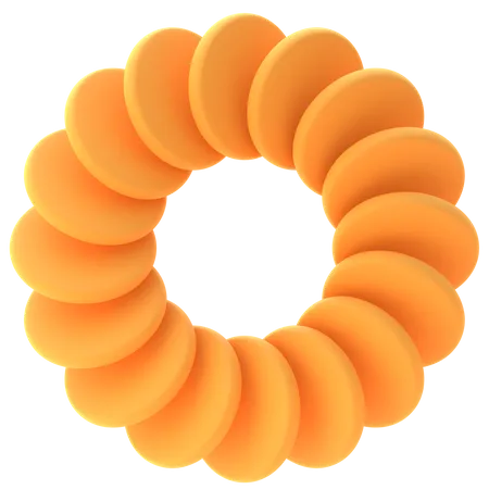 Circle Ring Shape  3D Icon