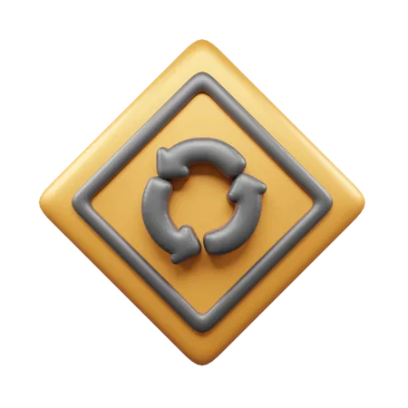 環状道路  3D Icon